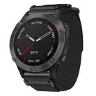 For Garmin Fenix 8/7S/6S/5S 20mm xDfind Quick Release Nylon Hook And Loop Fastener Buckle Watch Band(Black) - 1