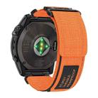 For Garmin Fenix 8/7/6/5 22mm xDfind Quick Release Nylon Hook And Loop Fastener Buckle Watch Band(Orange) - 2