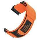 For Garmin Fenix 8/7/6/5 22mm xDfind Quick Release Nylon Hook And Loop Fastener Buckle Watch Band(Orange) - 3