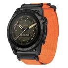 For Garmin Fenix 8/7X/6X/5X 26mm xDfind Quick Release Nylon Hook And Loop Fastener Buckle Watch Band(Orange) - 1