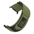 For Samsung Galaxy Watch Ultra 47mm xDfind Quick Release Nylon Hook And Loop Fastener Buckle Watch Band(Green) - 2