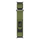 For Samsung Galaxy Watch Ultra 47mm xDfind Quick Release Nylon Hook And Loop Fastener Buckle Watch Band(Green) - 3
