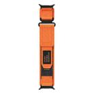 For Samsung Galaxy Watch Ultra 47mm xDfind Quick Release Nylon Hook And Loop Fastener Buckle Watch Band(Orange) - 3