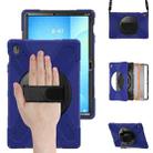 For Samsung Galaxy Tab S10 FE+ Rotatable Kickstand Grip Heavy Duty Hard Rugged Tablet Case(Navy Blue) - 1