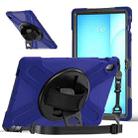 For Samsung Galaxy Tab S10 FE+ Rotatable Kickstand Grip Heavy Duty Hard Rugged Tablet Case(Navy Blue) - 2