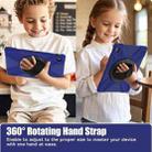 For Samsung Galaxy Tab S10 FE+ Rotatable Kickstand Grip Heavy Duty Hard Rugged Tablet Case(Navy Blue) - 3
