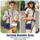 For Samsung Galaxy Tab S10 FE+ Rotatable Kickstand Grip Heavy Duty Hard Rugged Tablet Case(Navy Blue) - 5