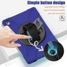 For Samsung Galaxy Tab S10 FE+ Rotatable Kickstand Grip Heavy Duty Hard Rugged Tablet Case(Navy Blue) - 6