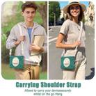 For Samsung Galaxy Tab S10 FE+ Rotatable Kickstand Grip Heavy Duty Hard Rugged Tablet Case(Emerald Green) - 5