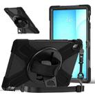 For Samsung Galaxy Tab S10 FE+ Rotatable Kickstand Grip Heavy Duty Hard Rugged Tablet Case(Black) - 2