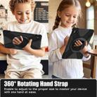 For Samsung Galaxy Tab S10 FE+ Rotatable Kickstand Grip Heavy Duty Hard Rugged Tablet Case(Black) - 3