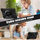 For Samsung Galaxy Tab S10 FE+ Rotatable Kickstand Grip Heavy Duty Hard Rugged Tablet Case(Black) - 4