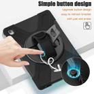 For Samsung Galaxy Tab S10 FE+ Rotatable Kickstand Grip Heavy Duty Hard Rugged Tablet Case(Black) - 6