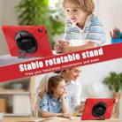 For Samsung Galaxy Tab S10 FE+ Rotatable Kickstand Grip Heavy Duty Hard Rugged Tablet Case(Red) - 4