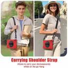 For Samsung Galaxy Tab S10 FE+ Rotatable Kickstand Grip Heavy Duty Hard Rugged Tablet Case(Red) - 5