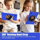 For Samsung Galaxy Tab S10 FE+ Rotatable Kickstand Grip Heavy Duty Hard Rugged Tablet Case(Blue) - 3