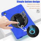For Samsung Galaxy Tab S10 FE+ Rotatable Kickstand Grip Heavy Duty Hard Rugged Tablet Case(Blue) - 6