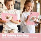 For Samsung Galaxy Tab S10 FE+ Rotatable Kickstand Grip Heavy Duty Hard Rugged Tablet Case(Cherry Pink) - 3