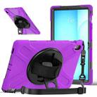 For Samsung Galaxy Tab S10 FE+ Rotatable Kickstand Grip Heavy Duty Hard Rugged Tablet Case(Purple) - 2