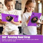 For Samsung Galaxy Tab S10 FE+ Rotatable Kickstand Grip Heavy Duty Hard Rugged Tablet Case(Purple) - 3