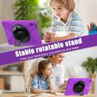 For Samsung Galaxy Tab S10 FE+ Rotatable Kickstand Grip Heavy Duty Hard Rugged Tablet Case(Purple) - 4