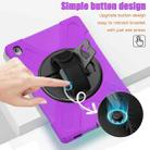 For Samsung Galaxy Tab S10 FE+ Rotatable Kickstand Grip Heavy Duty Hard Rugged Tablet Case(Purple) - 6