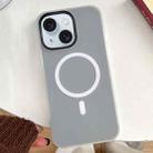 For iPhone 15 Plus Skin Feel MagSafe Magnetic PC Hybrid TPU Phone Case(Black) - 1