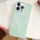 For iPhone 12 Pro Max Skin Feel MagSafe Magnetic PC Hybrid TPU Phone Case(Light Cyan) - 1