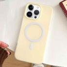 For iPhone 12 Pro Max Skin Feel MagSafe Magnetic PC Hybrid TPU Phone Case(Yellow) - 1