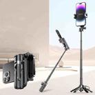 FUNSNAP P15 mini Portable Mini BT Handle Phone Selfie Stick Live Streaming Stand(Black) - 1