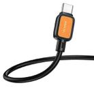 hoco X108 Benefit 1m 60W Silicone 3A Fast Charging Data Cable, Interface:USB to Type-C(Black) - 3