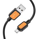 hoco X108 Benefit 1m Silicone Fast Charging Data Cable, Interface:USB to Micro(Black) - 2