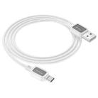 hoco X108 Benefit 1m Silicone Fast Charging Data Cable, Interface:USB to Micro(White) - 2