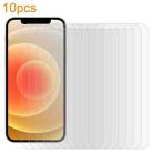 For iPhone 12 / 12 Pro 10pcs xDfind 0.26mm 9H 2.5D Middle Aluminum Tempered Glass Film - 1