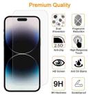 For iPhone 14 Pro Max 10pcs xDfind 0.26mm 9H 2.5D Middle Aluminum Tempered Glass Film - 3