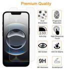 For iPhone 16e / 13 / 13 Pro 10pcs xDfind 0.26mm 9H 2.5D Middle Aluminum Tempered Glass Film - 3