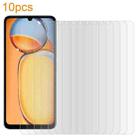 For Redmi 13C 4G / 5G 10pcs xDfind 0.26mm 9H 2.5D Middle Aluminum Tempered Glass Film - 1