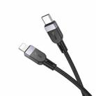 hoco X109 Energy 2m 60W Silicone Fast Charging Data Cable, Interface:PD to 8 Pin(Black) - 2