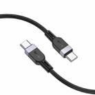 hoco X109 Energy 3m 60W Silicone Fast Charging Data Cable, Interface:Type-C to Type-C(Black) - 3