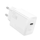 hoco N68 PD20W Type-C Single Port Charger, Specification:EU Plug(White) - 1