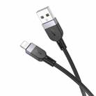 hoco X109 Energy 1m Silicone Fast Charging Data Cable, Interface:USB to 8 Pin(Black) - 1