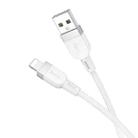 hoco X109 Energy 1m Silicone Fast Charging Data Cable, Interface:USB to 8 Pin(White) - 1