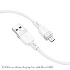 hoco X109 Energy 1m Silicone Fast Charging Data Cable, Interface:USB to Micro(White) - 3