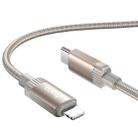 hoco X117 1m Star PD 27W Fast Charging Data Cable, Interface:PD to 8 Pin(Gold) - 1