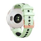 20mm Fish Scale Texture Two Color Silicone Watch Band(Mint Black) - 3