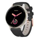 20mm Fish Scale Texture Two Color Silicone Watch Band(Black Grey) - 1