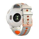 20mm Fish Scale Texture Two Color Silicone Watch Band(Sand Orange) - 3
