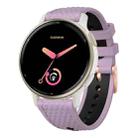 20mm Fish Scale Texture Two Color Silicone Watch Band(Purple Black) - 1