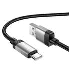 hoco X117 1m Star Fast Charging Data Cable, Interface:USB to Type-C(Black) - 1