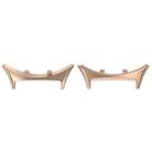 For vivo Watch 5 / iQOO Watch 5 One Pair Metal Head Adapter Watch Band Connector(Rose Gold) - 1